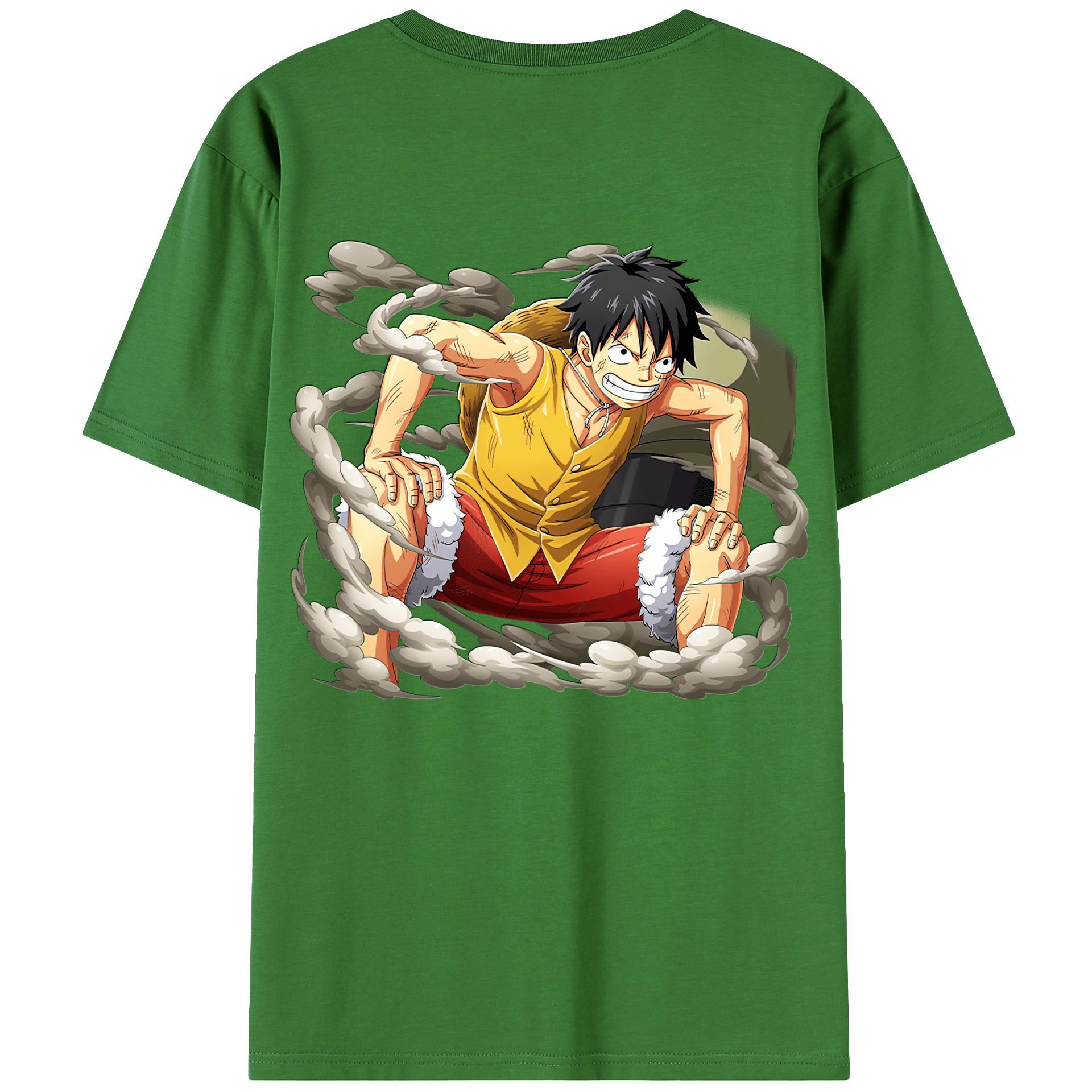 ワンピース モンキー・D・ルフィ ONE PIECE Monkey D. Luffy レディース半袖Tシャツ(バックプリント)